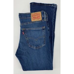 Levis 514 Jeans Mens 32x30 Blue Straight Leg Dark Wash Denim Pants